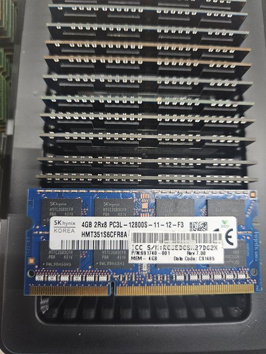 Память ноутбучная DDR3 1.35В 4Gb So-Dimm 20 модулей!
