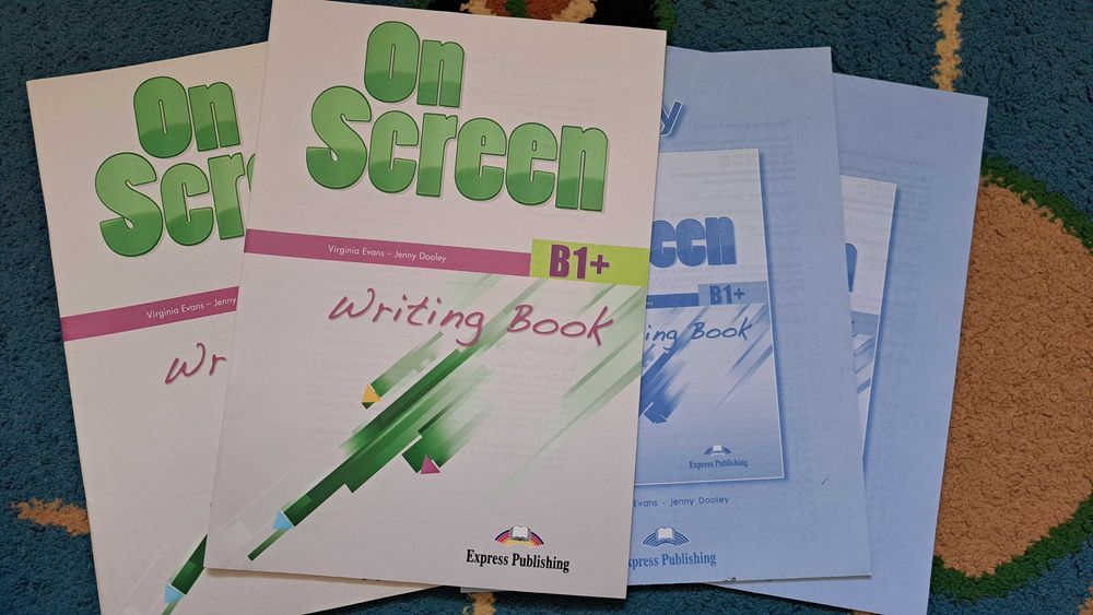On Screen b1+ teacher's book, workbook, writing book