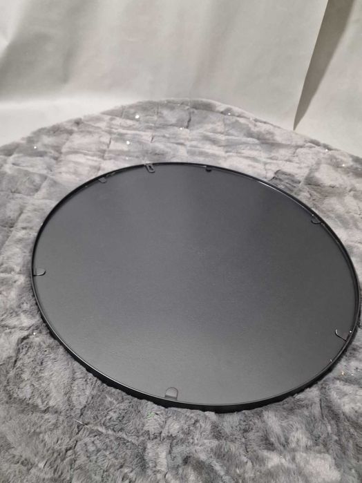 Lustro ścienne, nowe, czarne, średnica 60cm