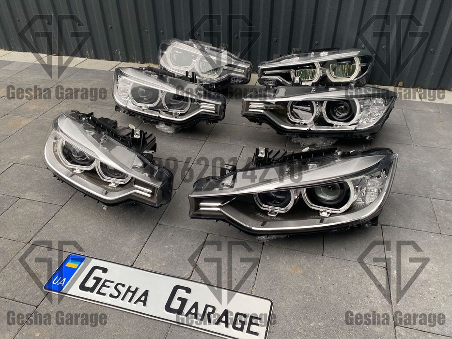 Комплект фар BMW БМВ F30 F31 рест дорест full led xenon lci halogen