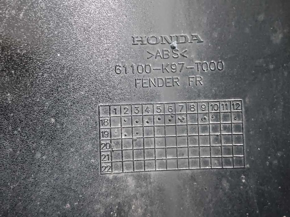 Guarda lamas da frente Honda PCX125 versão 2018 e 2020