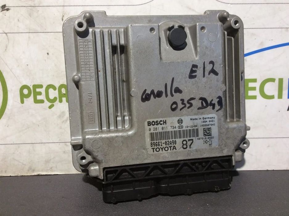 Centralina Motor Toyota Corolla E12 D4D  0281011734  89661-02A90