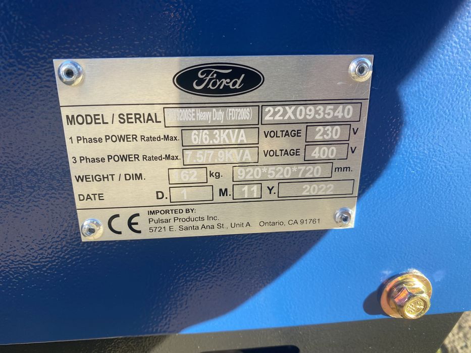Генератор дизельний 7,9 ква FORD