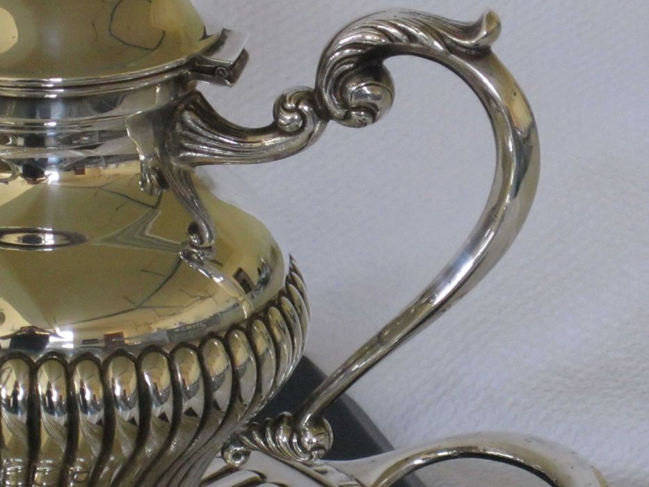 Serviço de Chá 5 peças Prata Maciça de Lei 835``mil. Contrastado