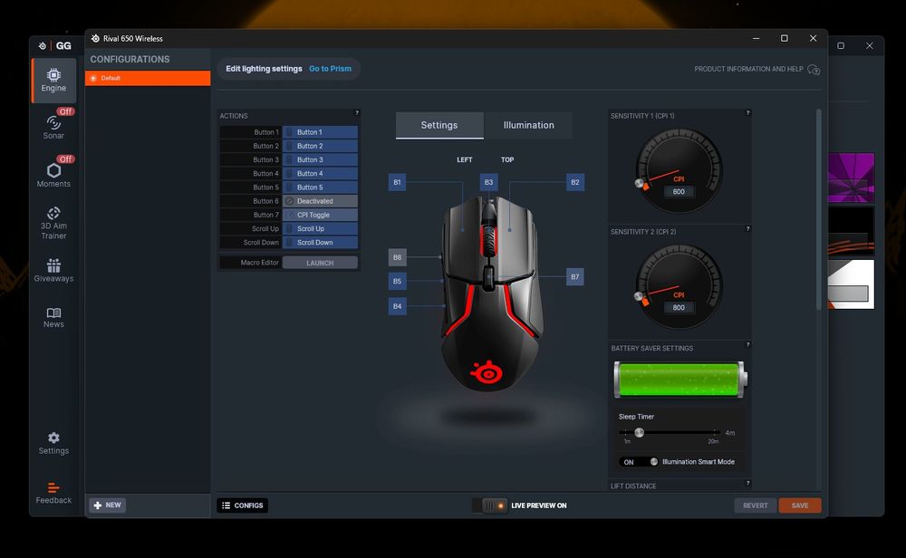 Ігрова мишка SteelSeries Rival 650 Wireless