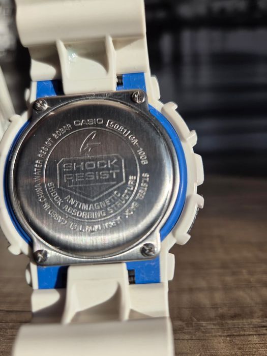 Zegarek Casio G-Shock GA-100B-7AER Biały GWARANCJA KOMPLET