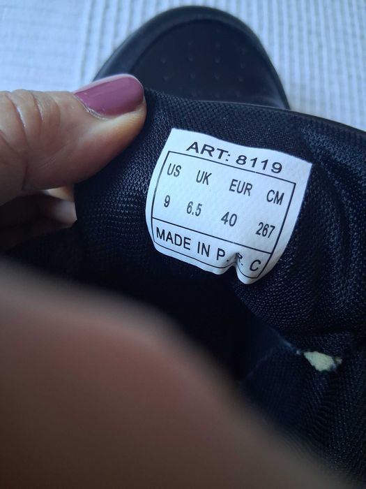 Sapatos pretos de cordões, Primark, Tam 40