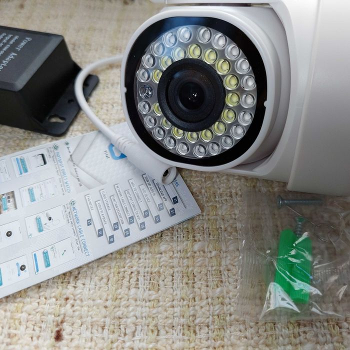 Крутая уличная WiFi IP видео камера PTZ 1080p цветным ночным видением