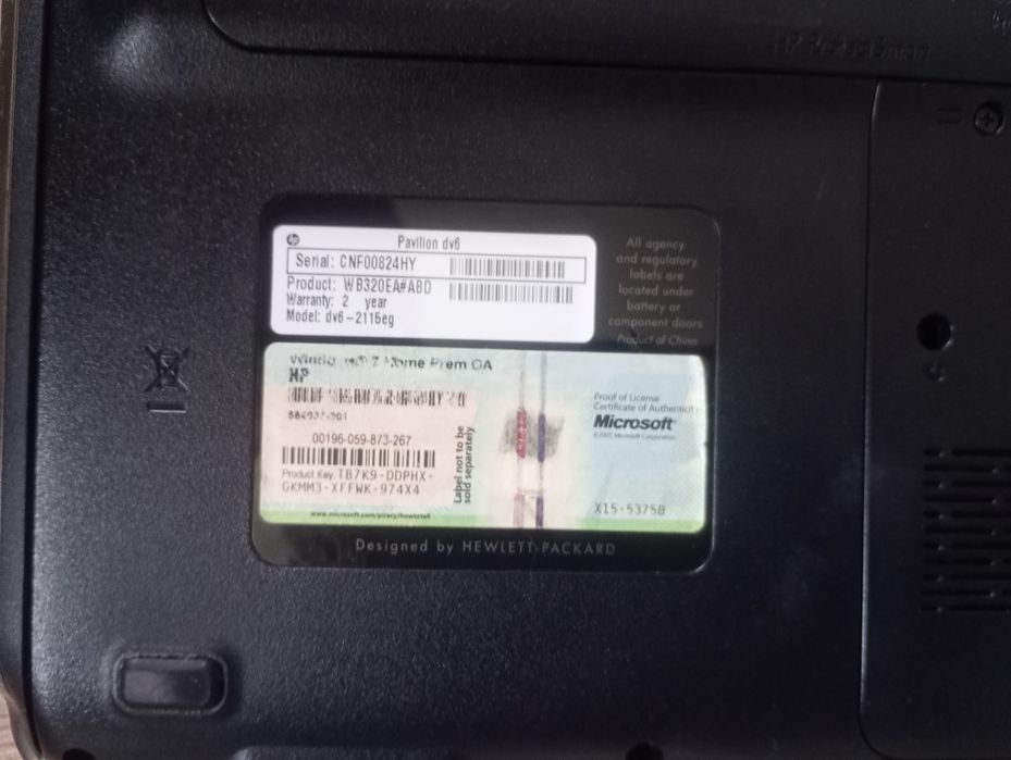 HP Pawilon PC laptop