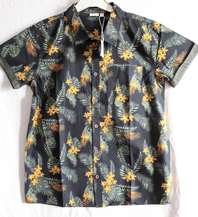 Дитяча гавайська сорочка +футболка спортивна на хлопчика 158-164