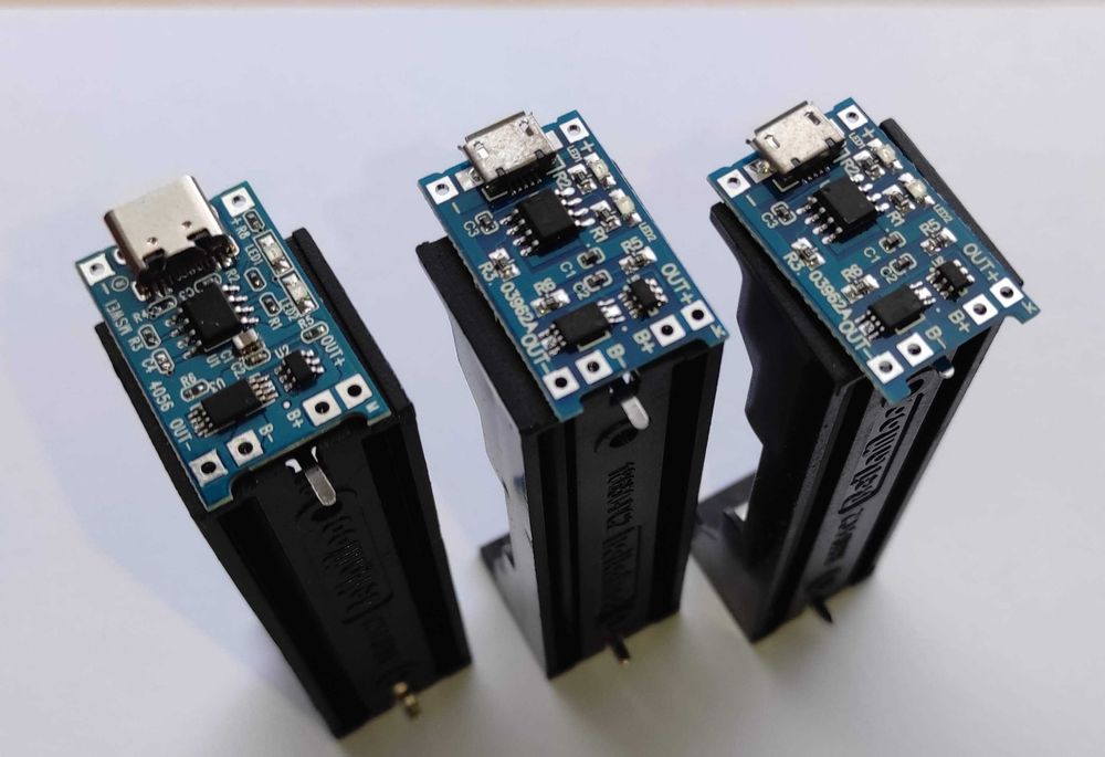 Uchwyt holder koszyk 18650 x 1 ogniwo Li-ion