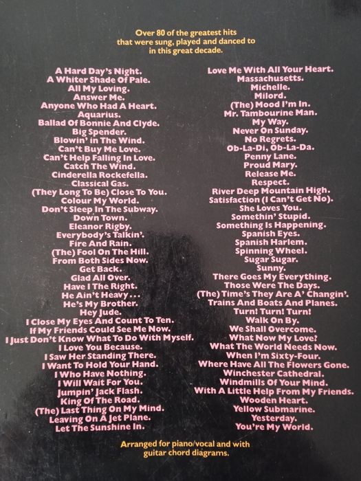 The great songs of the sixties