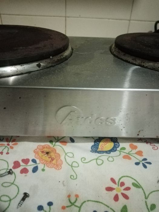 Fogão Elétrico Cinza