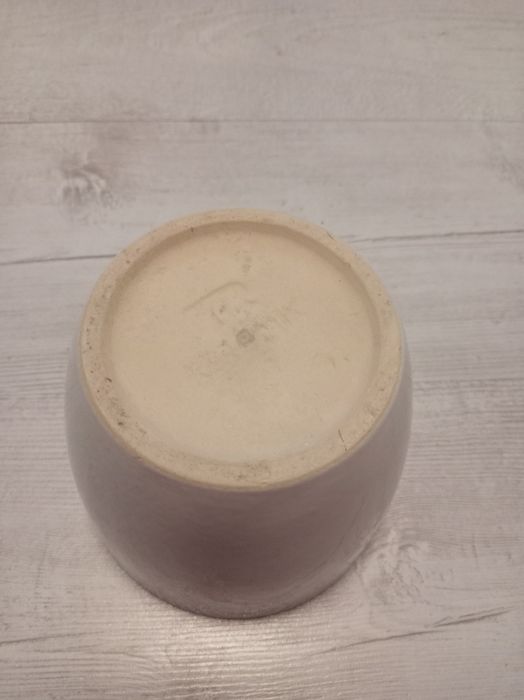 Doniczka biała ceramiczna połysk