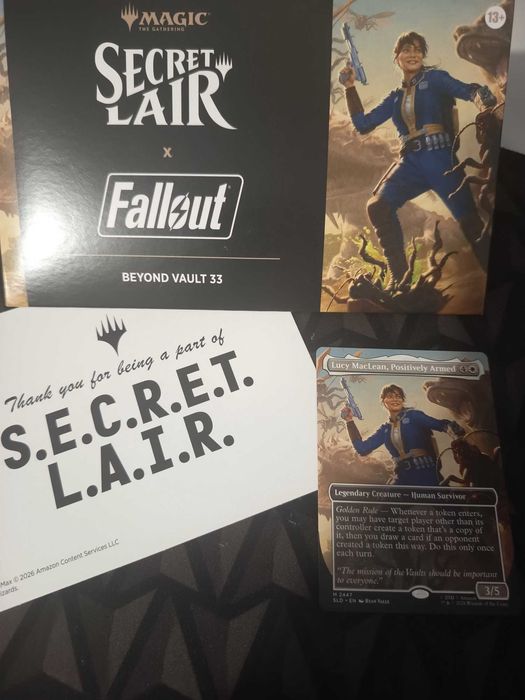 MTG Lucy MacLean Positively Armed Secret Lair Fallout Beyond Vault 33