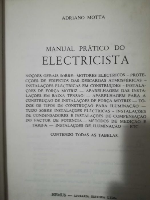 Livros de eletricidade e electronica