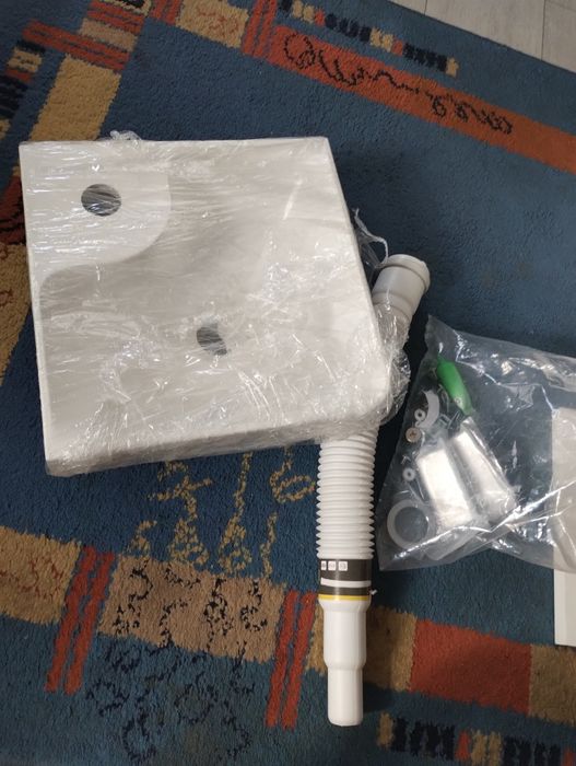 Zlew z szafka narożna biala Corner