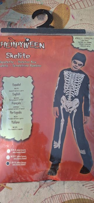 Fato esqueleto  Halloween
