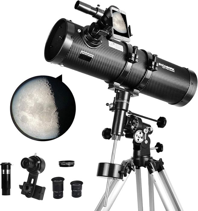Teleskop Newtonowski 130mm 650mm 130EQ Polaris SOLOMARK Statyw