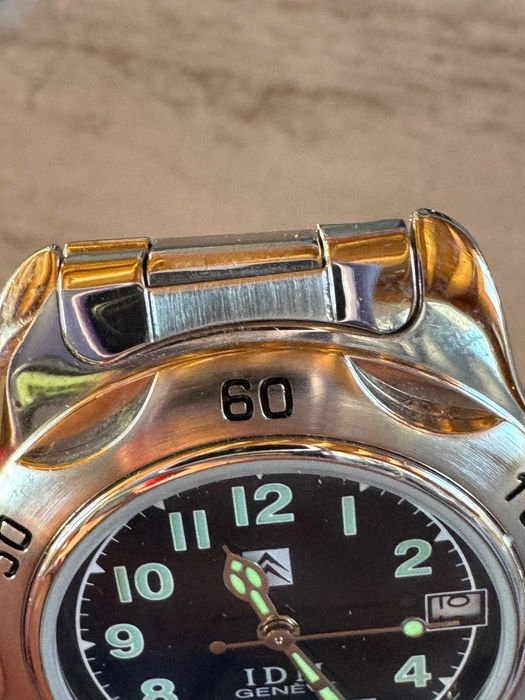 Zegarek męski szwajcarski na bransolecie IDM Geneve - 38mm