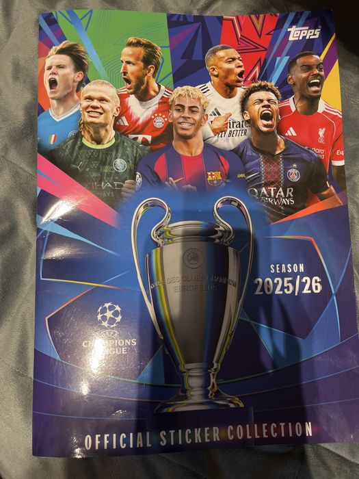 Oficjalny album na naklejki topps uefa Champions legue Sezon 2025/2026
