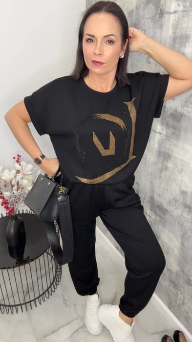 Dres Lola Bianka czarny komplet