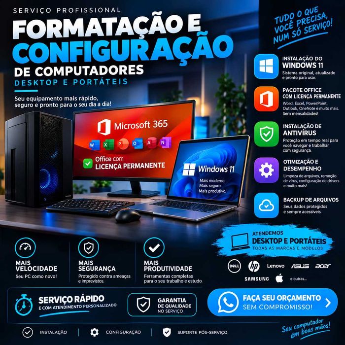 Instalação Word Excel Powerpoint e Windows 11