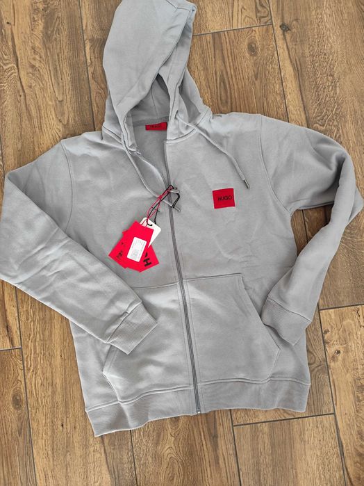 Nowa Bluza męska Hugo Boss L/xl szara zamek kaptur