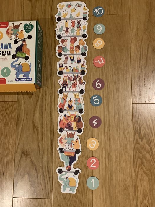 Clementoni, Gra edukaczjna Zabawa cyferkami wieża ,