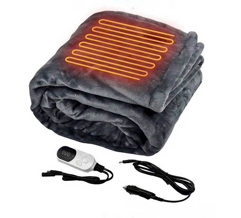 Электропростынь для автомобиля 160×150 см, электроодеяло