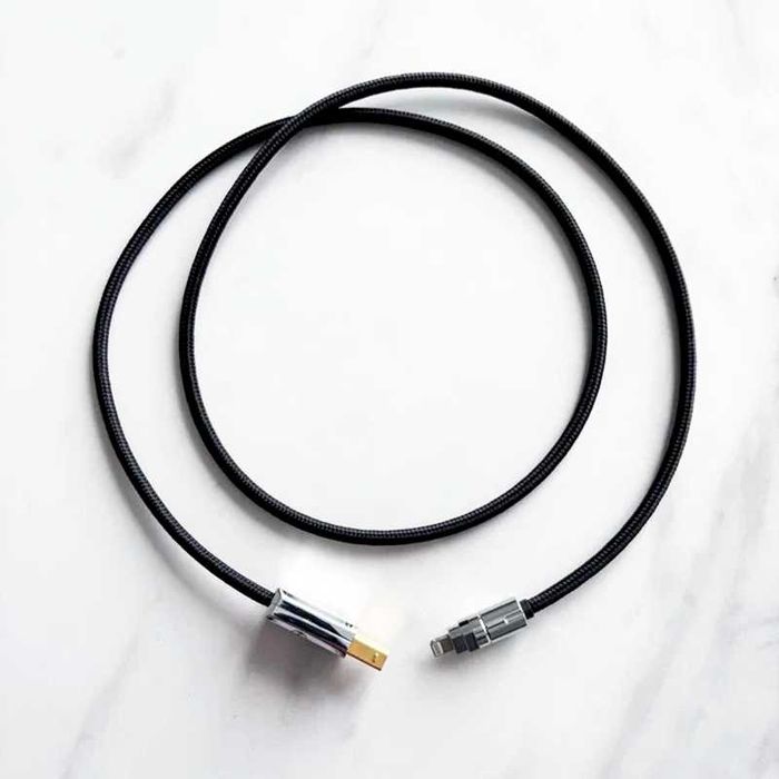 Міжблочний кабель Lightning to RCA та USB B OTG OFC Silver platted для Apple iPhone або iPad