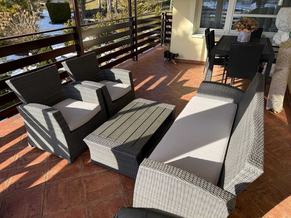 Komplet wypoczynkowy technorattan