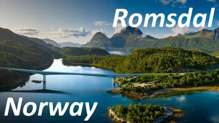 Magnes na lodówkę Norwegia Romsdal