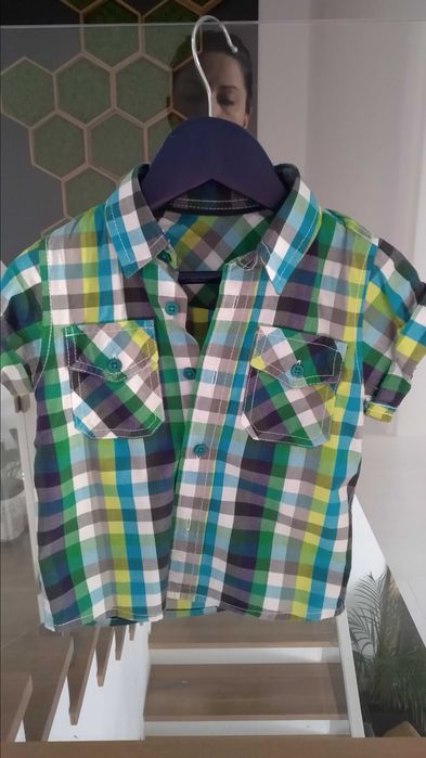 koszula dla chłopca z krótkim rękawkiem - 18-24 mc.