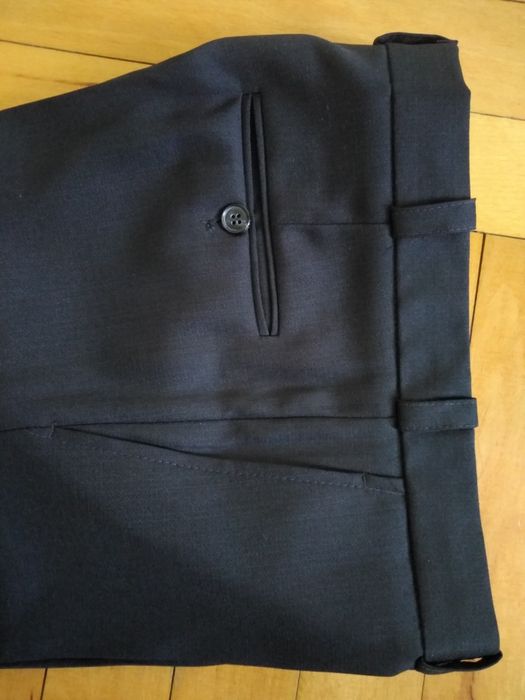 Granatowe eleganckie spodnie od garnituru 176/76