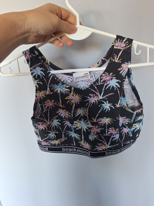 Bluzeczka crop top cocodrillo