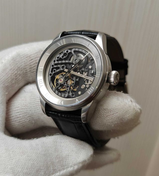 Чоловічий годинник Silvana Skeleton SR39AS Swiss made 39 mm Sapphire