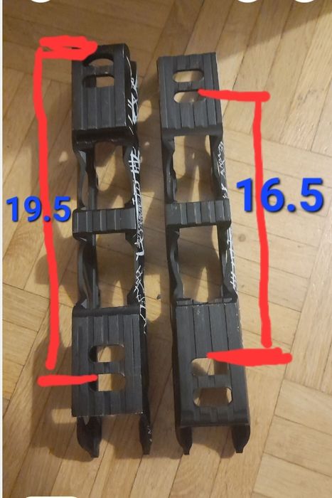 Płozy,szyny do rolek  250mm.