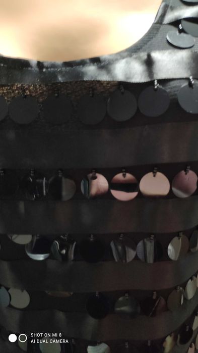 Sukienka cekinkowa czarna