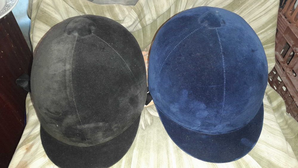 Toque de Equitação 140 Adulto e Criança Veludo Preto