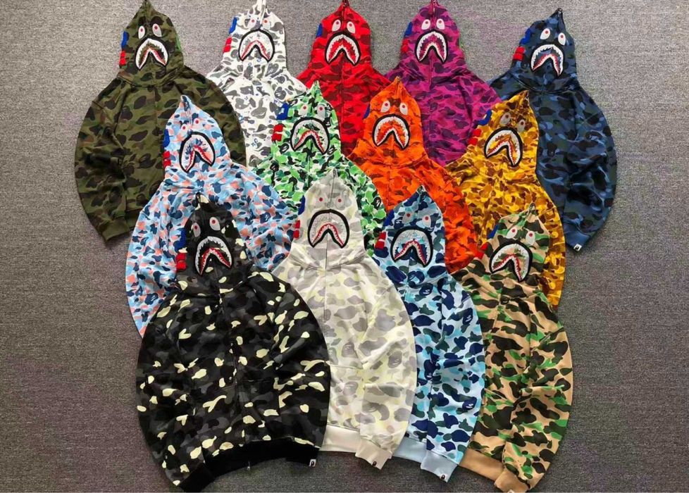 Zip худи Bape кофта