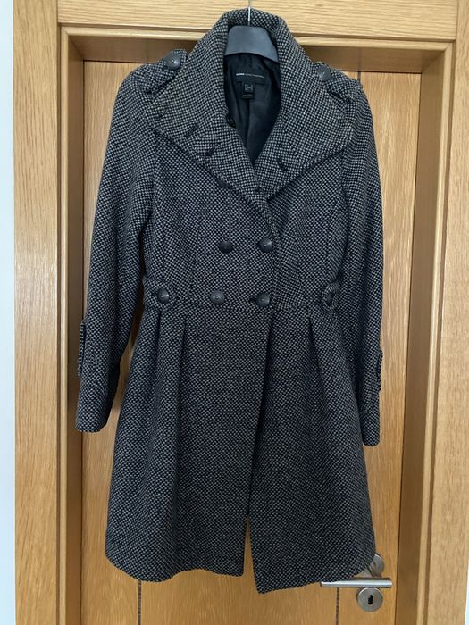 Casaco comprido Mango preto