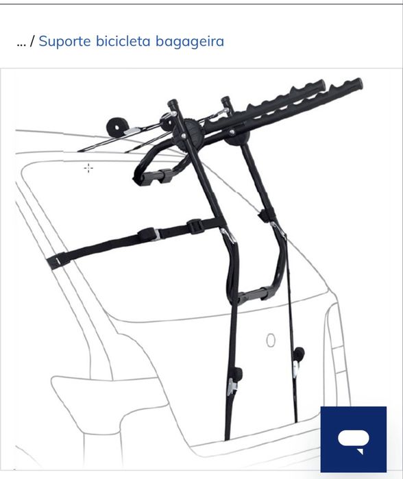Suporte auto para 3 bicicletas