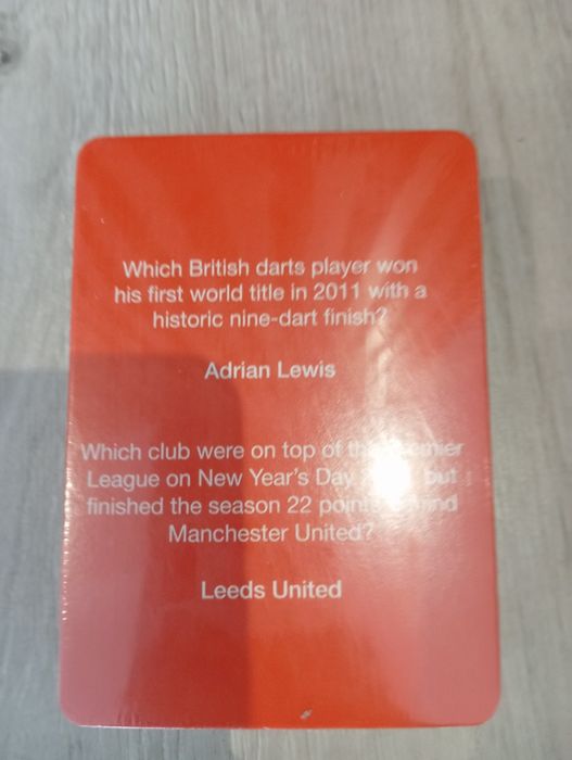 Karty Sports Trivia