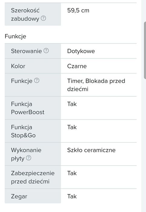 Płyta Indukcyjna GORANJE power boost ISC635CSC o szer.i 59,5 cm