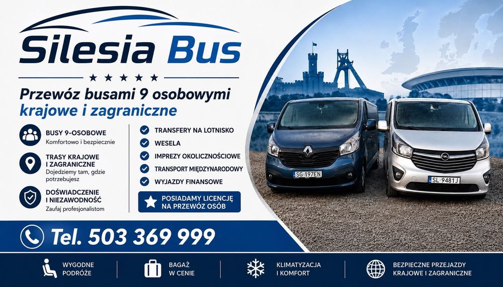 Wynajem busa  z kierowcą  Tanio