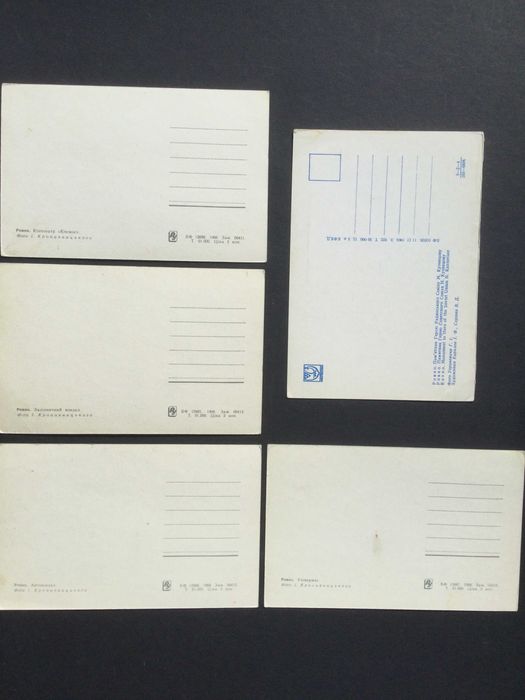 листівка листівки открытка открытки 5 шт. Рівне Ровно 1968 рік год