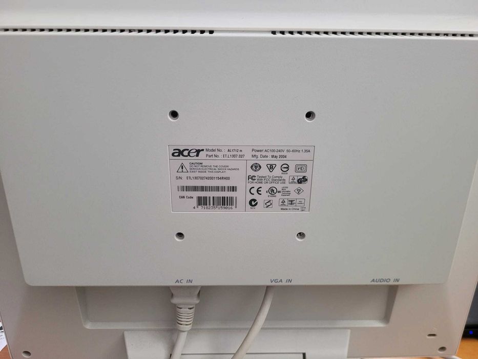 Monitor ACER AL1712 17"
