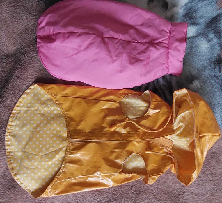 Narzutka dla psa przeciwdeszczowa  druga żółta gratis