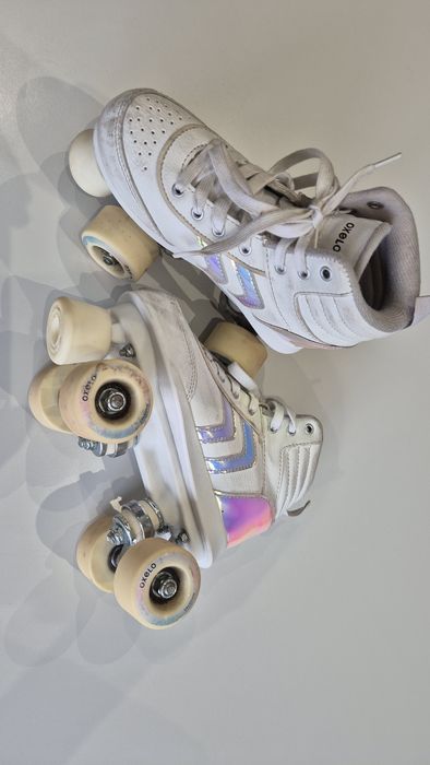 PATINS Quad criança OXELO
Patins de 4 Rodas Criança Quad 100 Azul
Pati